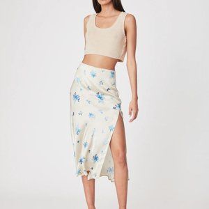 KATE SILK MIDI SKIRT LÒRIEN